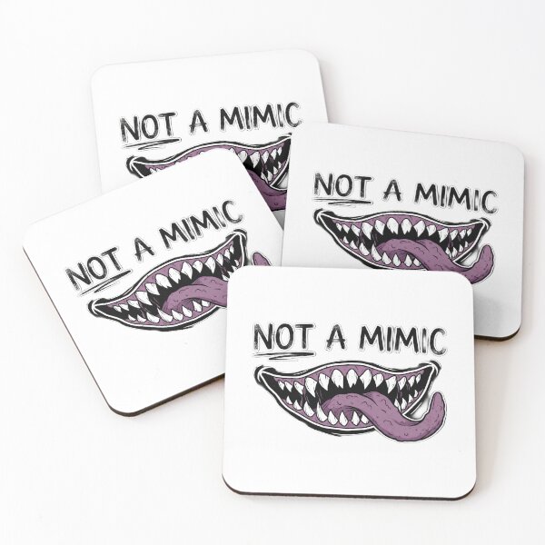Item preview, Not A Mimic Sharp Teeth Monster Mouth Tabletop RPG designed and sold by Fenay Designs.