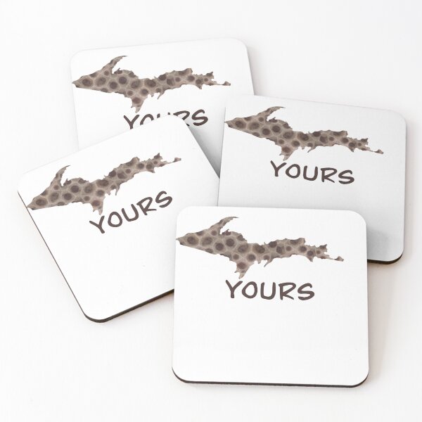 Item preview, Funny Yupper saying,“Up yours” Michigan humor, Petoskey stone pattern  designed and sold by hollycooper.