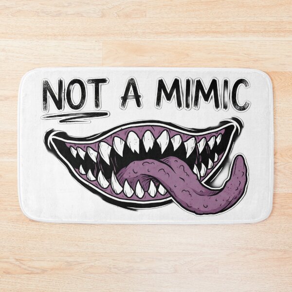 Item preview, Not A Mimic Sharp Teeth Monster Mouth Tabletop RPG designed and sold by Fenay Designs.