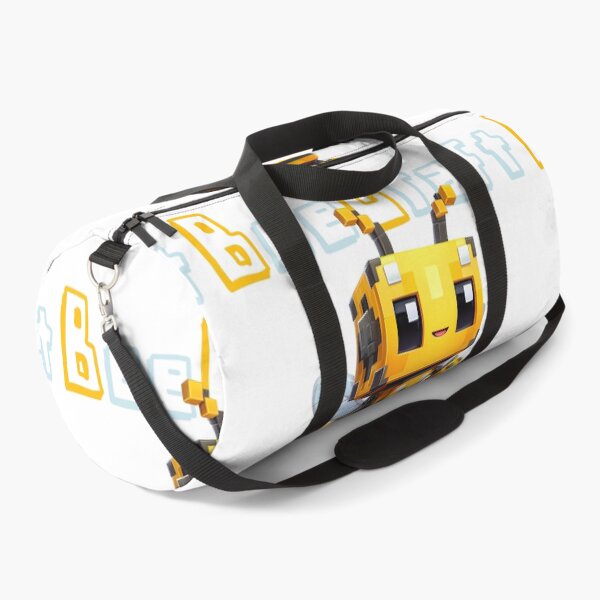 Item preview, BeebeeCraft Minecraft Bee Robot - Cute Pixel Mecha Bee Art Print designed and sold by DesignArtist.ia.