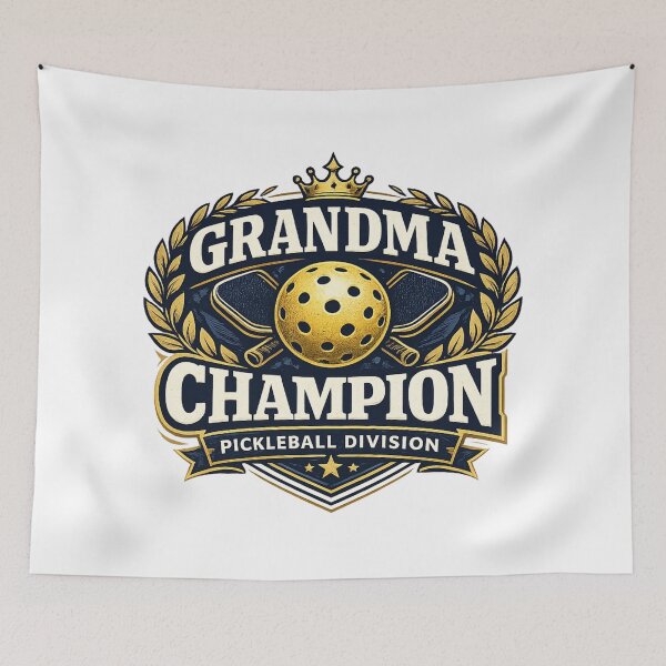 Item preview, Pickleball Grandma Champion Shirt – Athletic Championship Style Tee – Gift for Competitive Grandmother designed and sold by Pickleball-Gift.