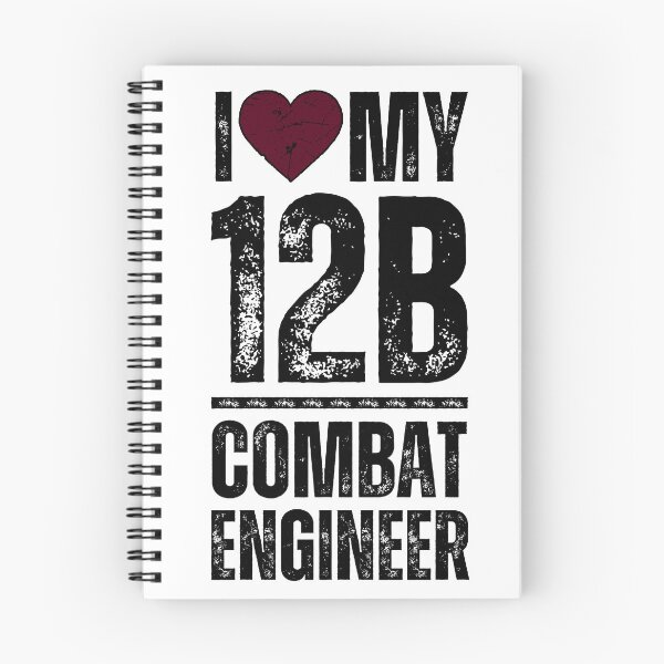 Item preview, Love My 12B Combat Engineer – Proud Army MOS Support Design for Military Families & Soldiers Red Heart Destressed Black Font designed and sold by GFamilyC.