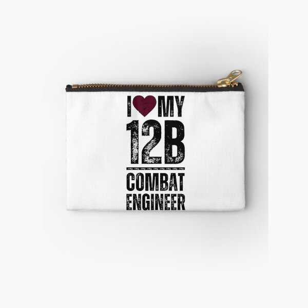 Item preview, Love My 12B Combat Engineer – Proud Army MOS Support Design for Military Families & Soldiers Red Heart Destressed Black Font designed and sold by GFamilyC.