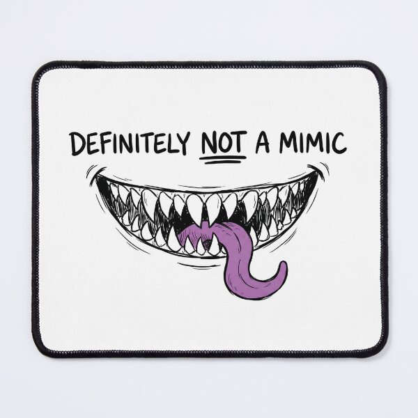 Item preview, Definitely Not A Mimic Sketch Monster Mouth RPG Humor designed and sold by Fenay Designs.