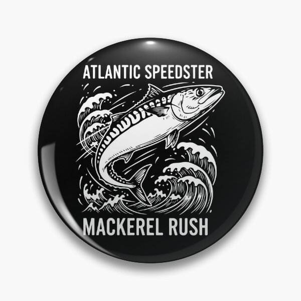 Item preview, Atlantic Speedster - Mackerel and Ocean Waves designed and sold by PixelStudioBe.