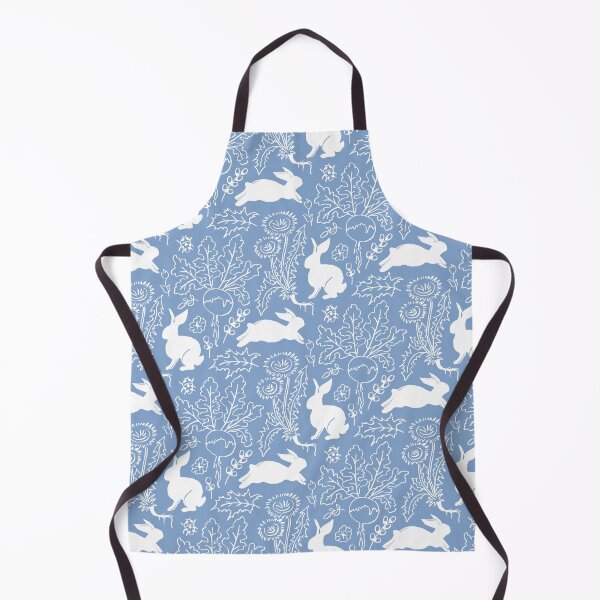 Item preview, Morning Blue Bunny - Scandinavian Cottage Easter Pattern designed and sold by colorofmagic.