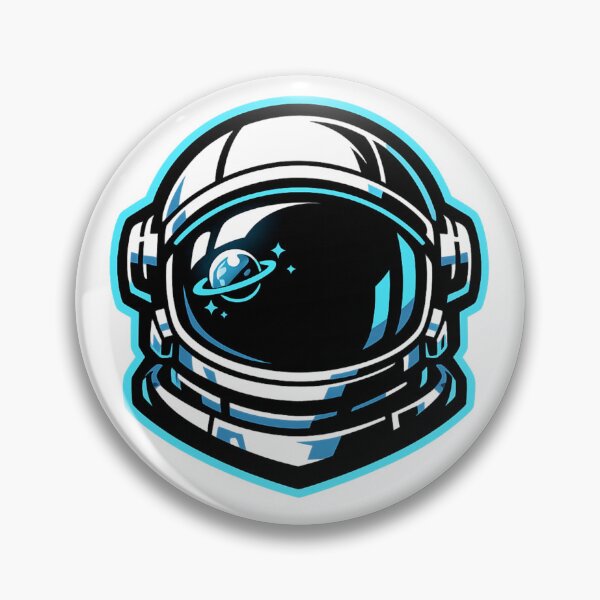 Item preview, Space Helmet Badge – Minimal Astronaut Emblem designed and sold by wait4signal.