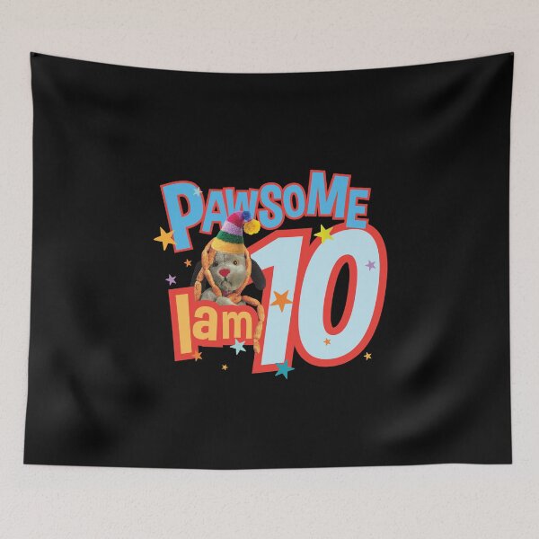 Item preview, Sooty Sweep I Am Ten 10th Birthday Pawsome Kids designed and sold by All-And-Every.
