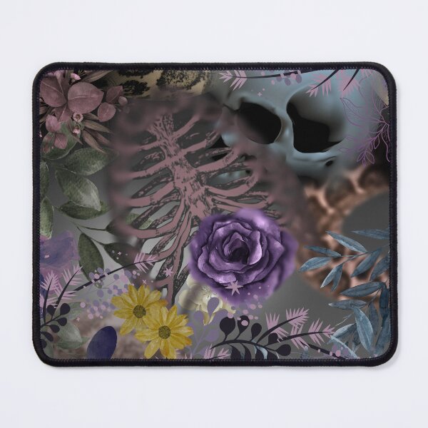 Item preview, Floral Skull Art – Gothic Skull with Flowers, Dark Aesthetic, Tattoo-Inspired Illustration designed and sold by SKULLARTISTRY.