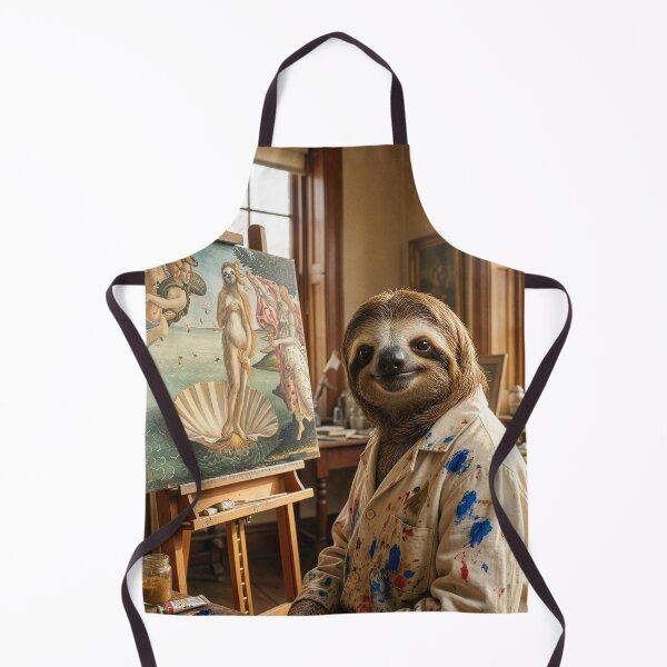 Item preview, Sloth Artist Recreates the Birth of Venus designed and sold by Tridentulus.
