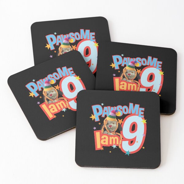 Item preview, Sooty Sweep I Am Nine 9th Birthday Pawsome Kids designed and sold by All-And-Every.
