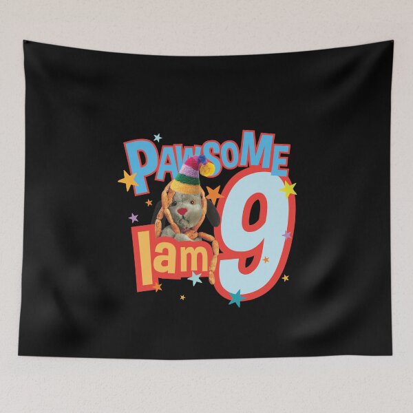 Item preview, Sooty Sweep I Am Nine 9th Birthday Pawsome Kids designed and sold by All-And-Every.