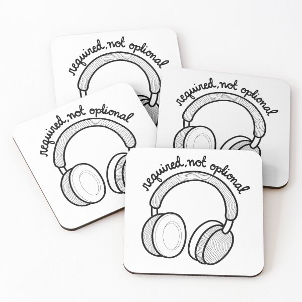 Item preview, Headphones Required Not Optional - Autistic, ASD, Neurodivergent designed and sold by aliciawarddesign.