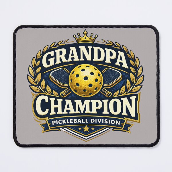 Item preview, Pickleball Grandpa Champion Shirt – Athletic Championship Style Tee – Gift for Competitive Grandfather designed and sold by Pickleball-Gift.
