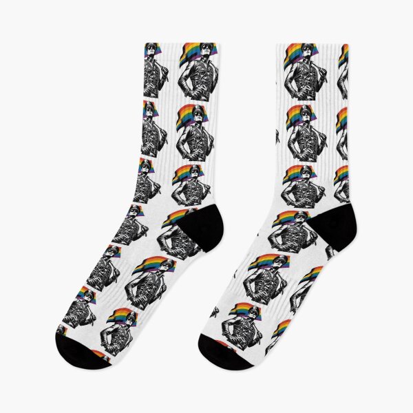 Item preview, Gay Leather Pride Protest Defiant Currency Sir Black & White Tom of Finland Tribute Gay Pride Graphic Design designed and sold by ItsAKinkThing.