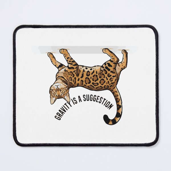 Item preview, Gravity Is A Suggestion Flying Bengal Cat designed and sold by Petzzz.