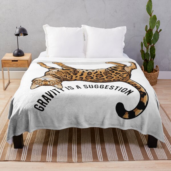 Item preview, Gravity Is A Suggestion Flying Bengal Cat designed and sold by Petzzz.