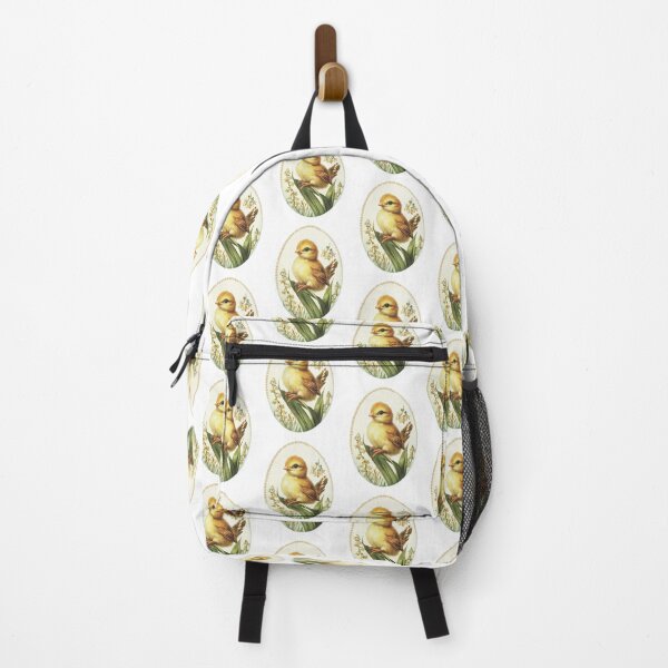 Item preview, Vintage Easter chick botanical oval illustration designed and sold by olenapetol.