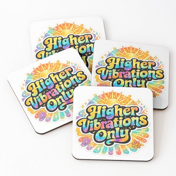 Item preview, Higher Vibrations Only – Retro Tie-Dye Hippie Spiritual Design designed and sold by Hippy Hussy Designs.