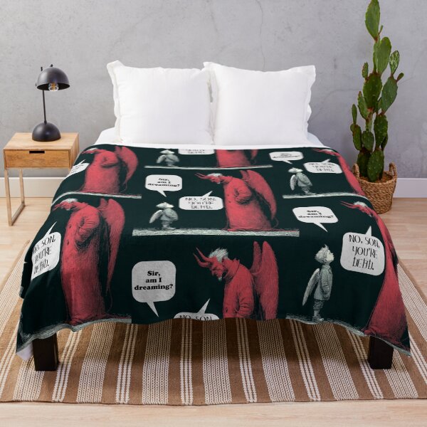 Item preview, “Small Talk in the Big Fire” – Dark Humor Devil Illustration designed and sold by Ignorant-Artist.