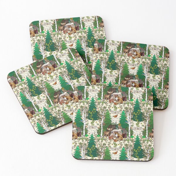 Item preview, Woodland Tea Party Animals designed and sold by IrishVikingDesigns.
