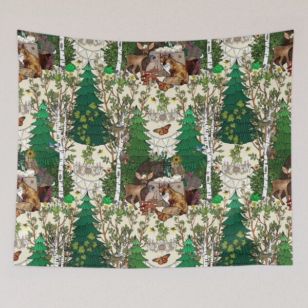 Item preview, Woodland Tea Party Animals designed and sold by IrishVikingDesigns.