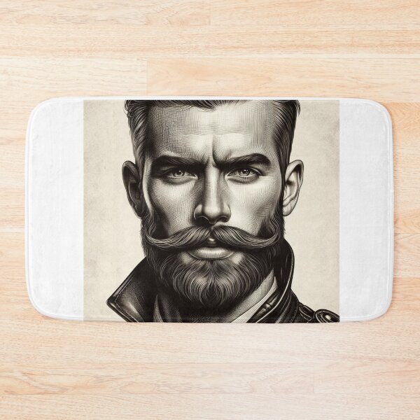 Item preview, Vintage Homme Black & White Etching Gay Pride Graphic Design designed and sold by ItsAKinkThing.