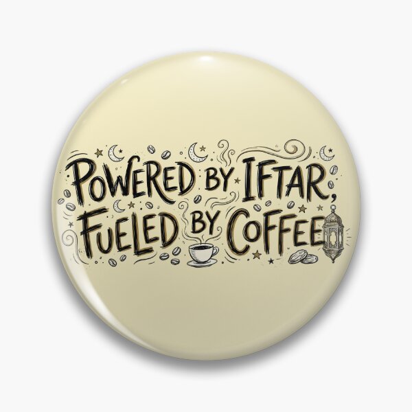 Item preview, Hand-Drawn Ramadan Coffee - Powered By Iftar Fueled By Coffee designed and sold by chihab21.