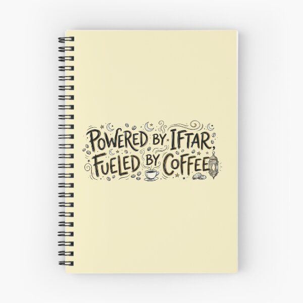 Item preview, Hand-Drawn Ramadan Coffee - Powered By Iftar Fueled By Coffee designed and sold by chihab21.