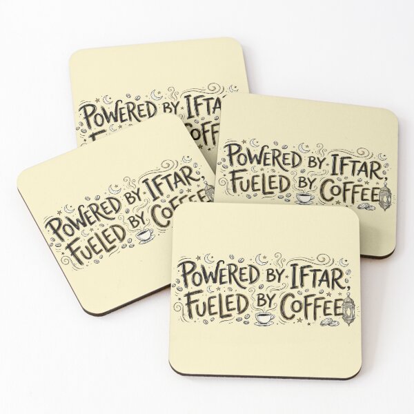 Item preview, Hand-Drawn Ramadan Coffee - Powered By Iftar Fueled By Coffee designed and sold by chihab21.