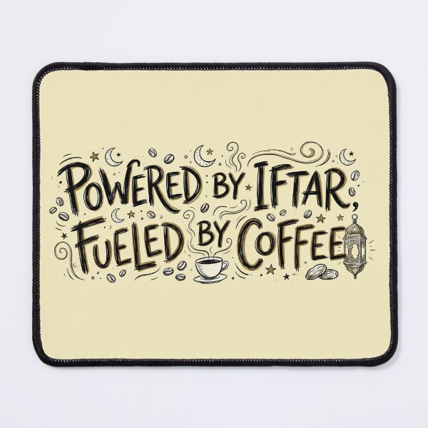 Item preview, Hand-Drawn Ramadan Coffee - Powered By Iftar Fueled By Coffee designed and sold by chihab21.