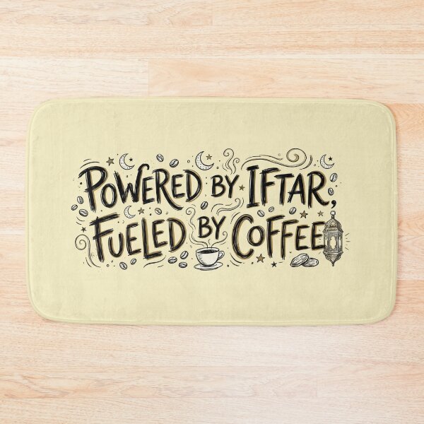 Item preview, Hand-Drawn Ramadan Coffee - Powered By Iftar Fueled By Coffee designed and sold by chihab21.