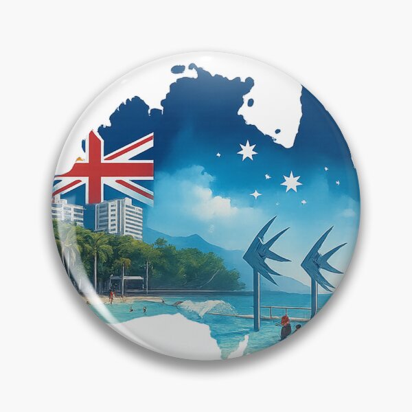 Artikelvorschau, Cairns, Australien – Retro-Reisekunst entworfen und verkauft von ryanapples2.
