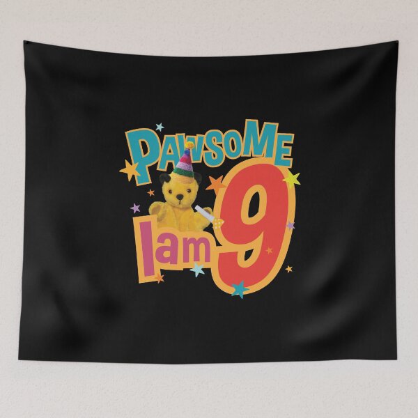 Item preview, Sooty I Am Nine 9th Birthday Pawsome Kids designed and sold by All-And-Every.