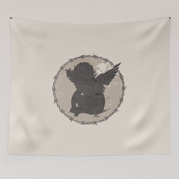 Item preview, Cherub shadow with barbed wire designed and sold by yourvanitybrand.