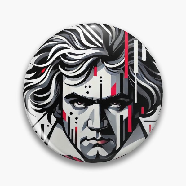 Item preview, Modern illustrated portrait of Ludwig van Beethoven designed and sold by Urbi et Orbi.