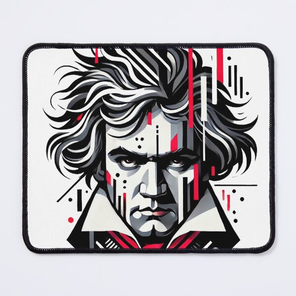 Item preview, Modern illustrated portrait of Ludwig van Beethoven designed and sold by Urbi et Orbi.