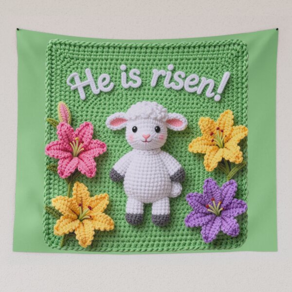 Item preview, He Is Risen Crocheted designed and sold by Kamoufleur.