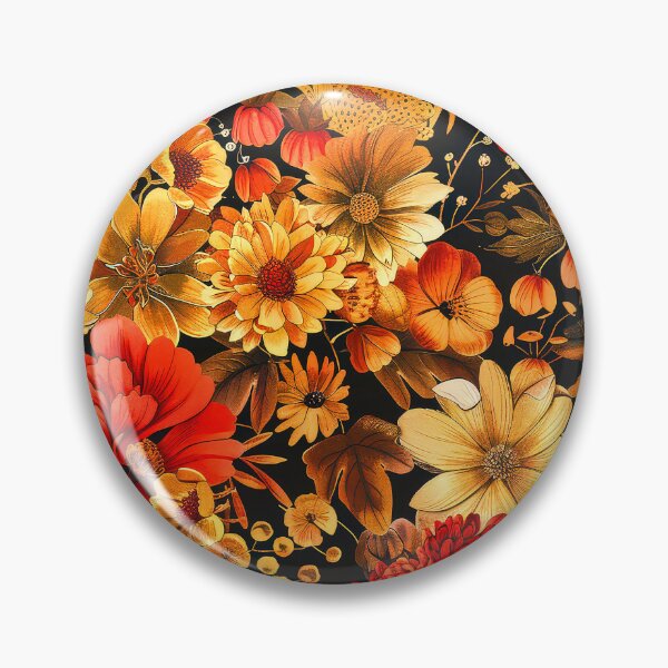Item preview, Autumn Red And Golden Fall Flowers Colorful Art designed and sold by DEC02.