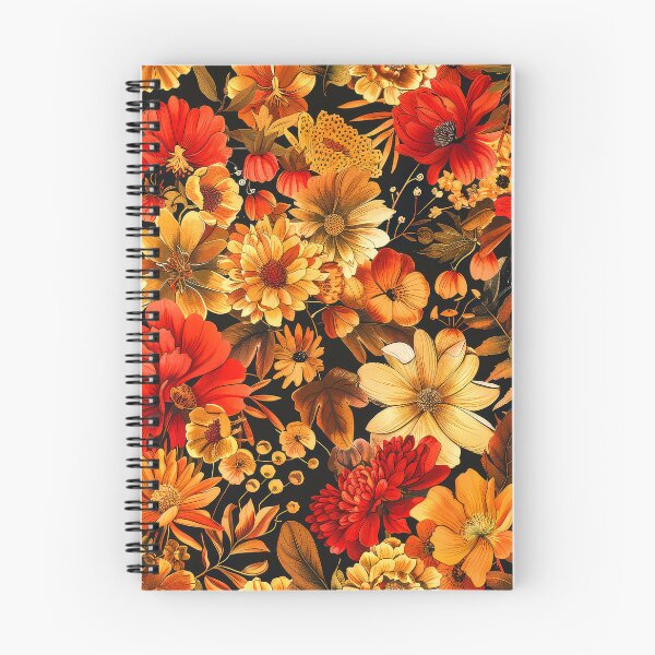 Item preview, Autumn Red And Golden Fall Flowers Colorful Art designed and sold by DEC02.