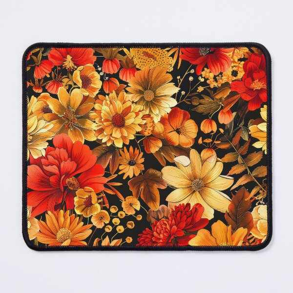 Item preview, Autumn Red And Golden Fall Flowers Colorful Art designed and sold by DEC02.