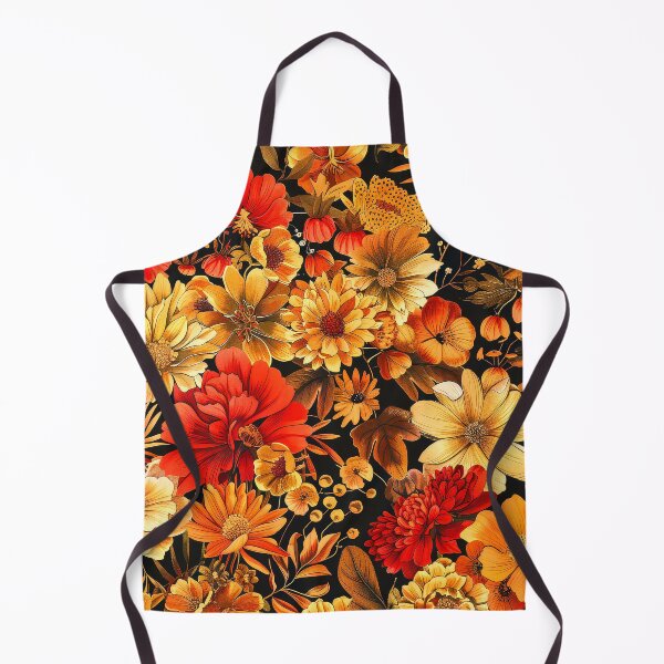 Item preview, Autumn Red And Golden Fall Flowers Colorful Art designed and sold by DEC02.