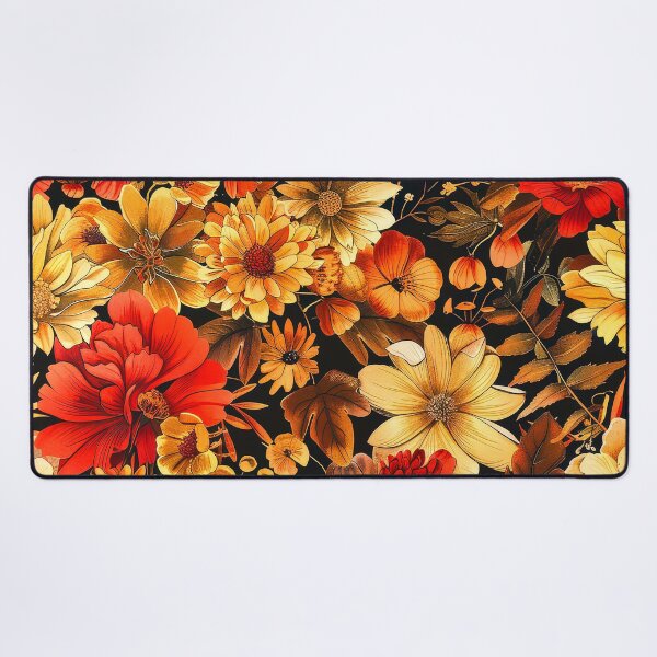 Item preview, Autumn Red And Golden Fall Flowers Colorful Art designed and sold by DEC02.