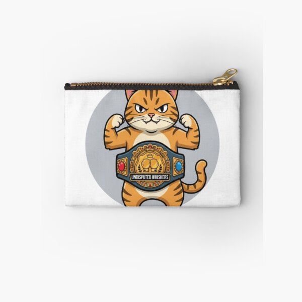 Item preview, Undisputed Whiskers Boxing Cat Champion Belt Funny Fighter Design designed and sold by BuiltByDiscipline.