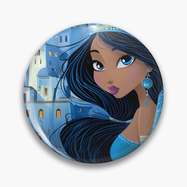 Item preview, Enchanting Blue-Hued Fantasy City Scene with Woman designed and sold by Artessie.
