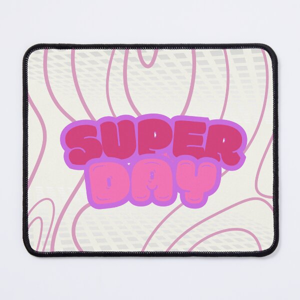 Item preview, Super day pink retro typography design- positive aesthetic quote  designed and sold by Whabe.