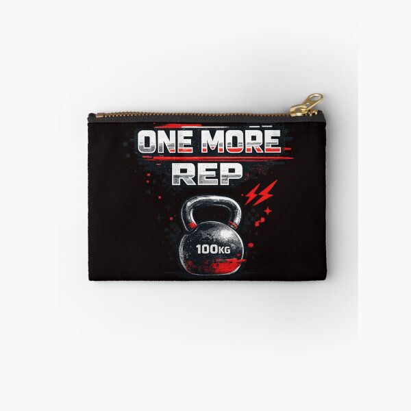 Item preview, One More Rep Minimalist Graphite Red Gym Typography designed and sold by Tadeusz1.