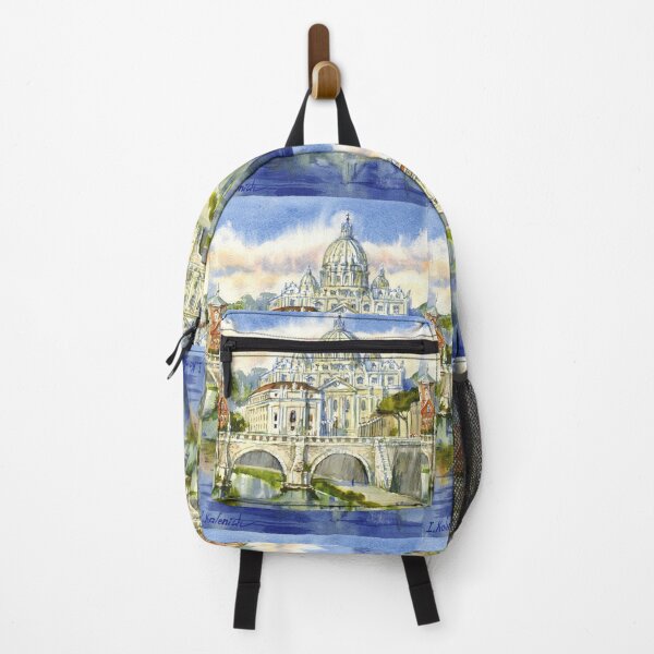 Item preview, Saint Paul`s Cathedral, Vatican view. Rome. Italian watercolor painting. designed and sold by Colibri77.