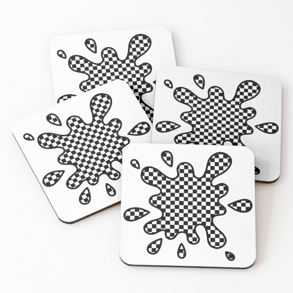 Item preview, Paint Splat - Checkered, Black and White designed and sold by aliciawarddesign.