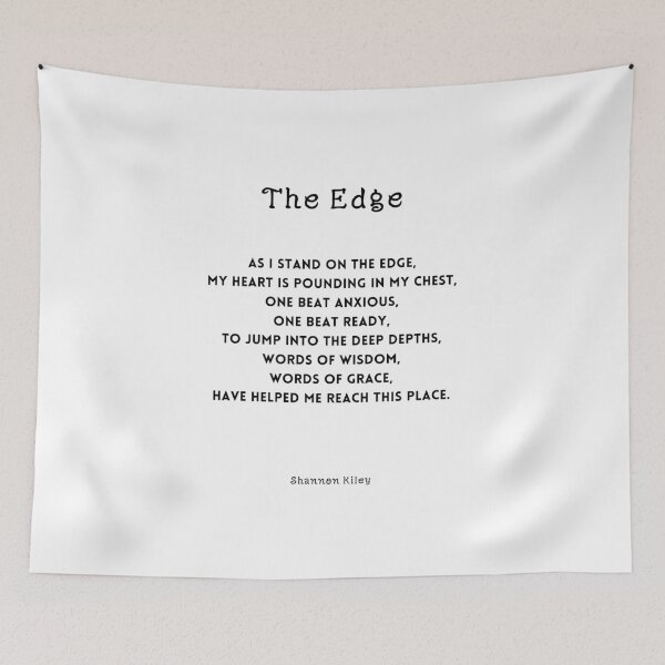 Item preview, The Edge poem designed and sold by Art4theHeart-.